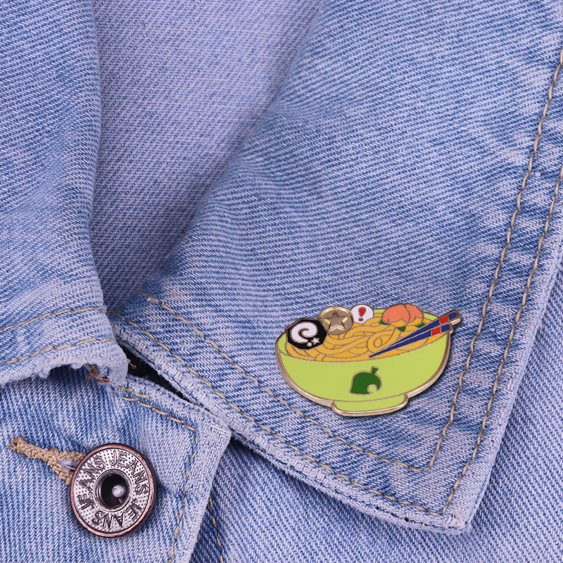 Animal Crossing Inspired Ramen Pin