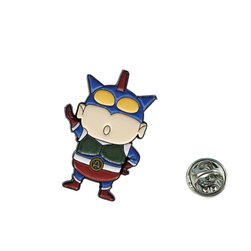 Crayon Shin-chan Ultraman Cartoon Pin