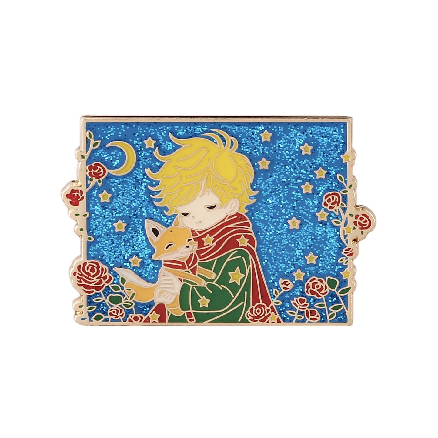 The Little Prince and the Fox Glitter Pin