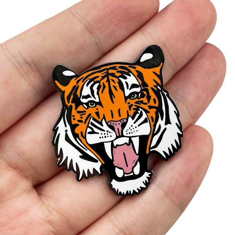 Tiger Head Cartoon Tiger Year Accessories Pin