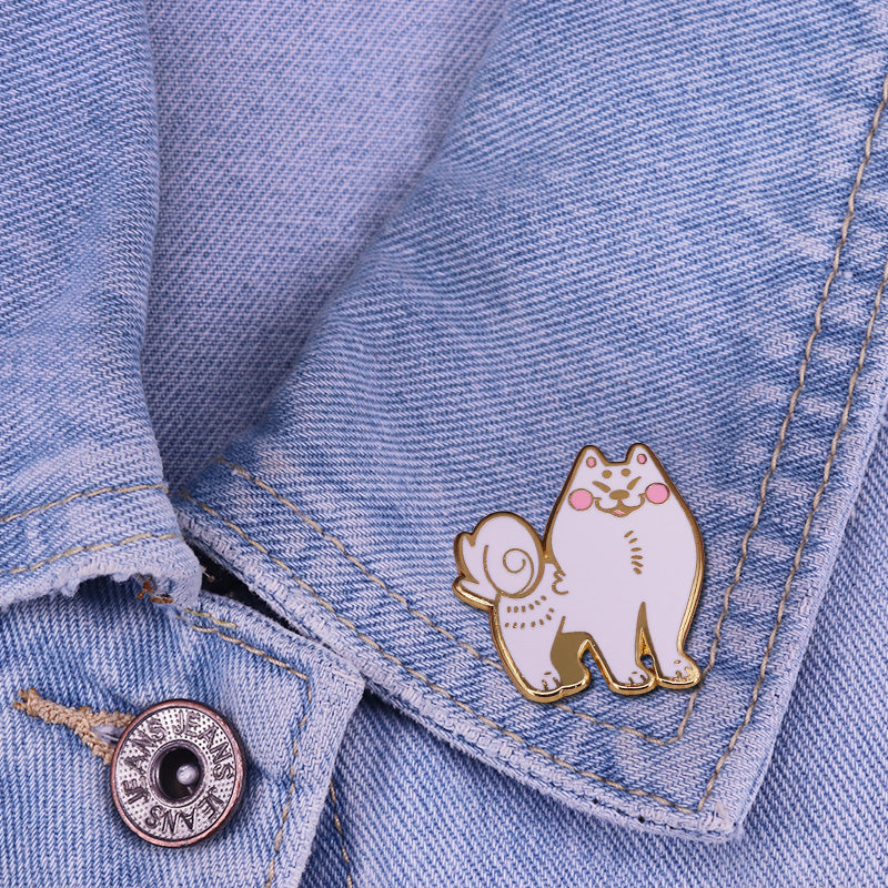 The White Dog Samoyed Pin