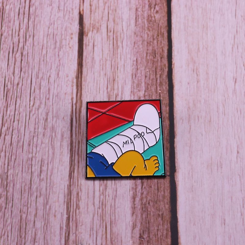 Bart Simpson Pool Signature Plaster Leg Pin