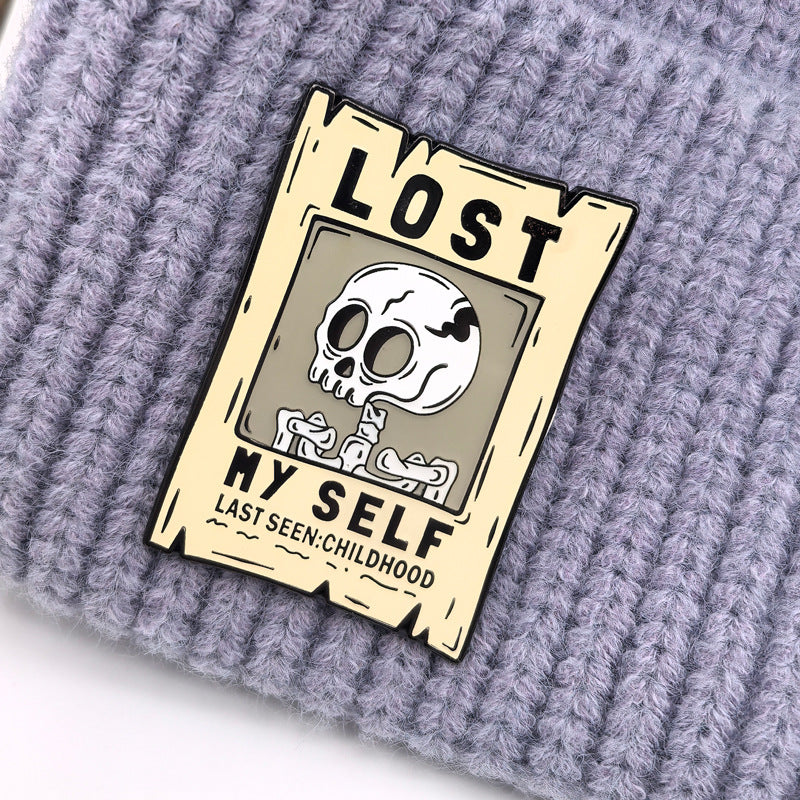 Skull Lost Childhood Self Luminous Pin