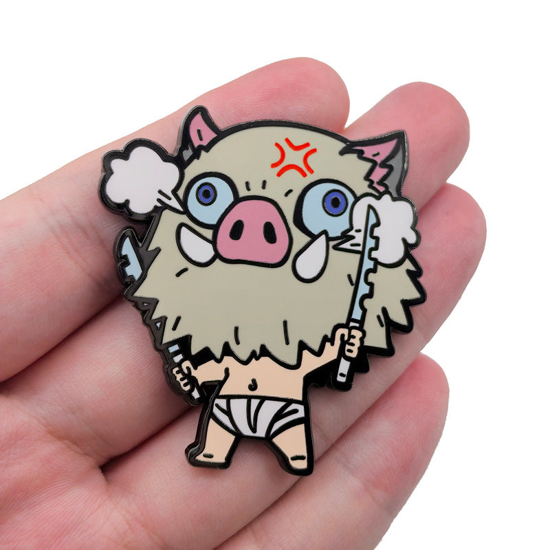 Demon Slayer: Kimetsu no Yaiba Agatsuma Zenitsu Hashibira Inosuke Pin