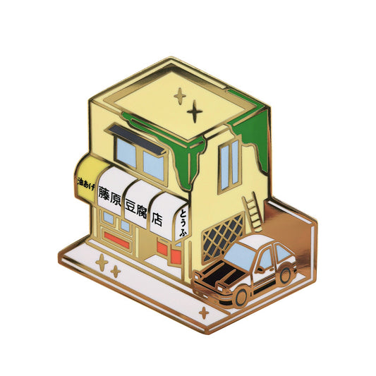 Initial D Fujiwara Tofu Shop Building Pin