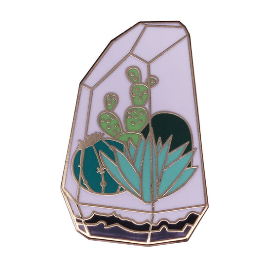 Cactus Succulent Plant Container Pin