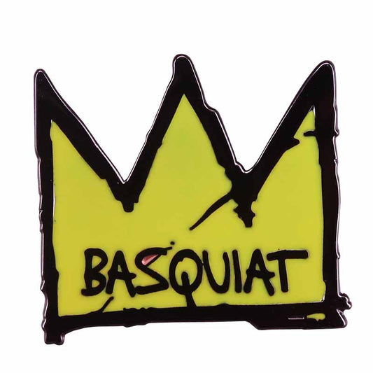 front view of Basquiat Crown Pin