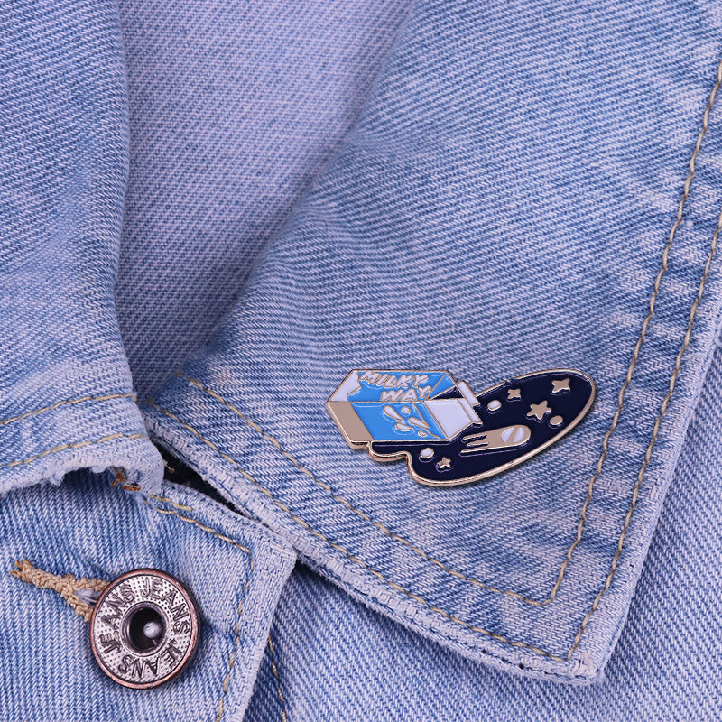 Milky Way Milk Box Pin