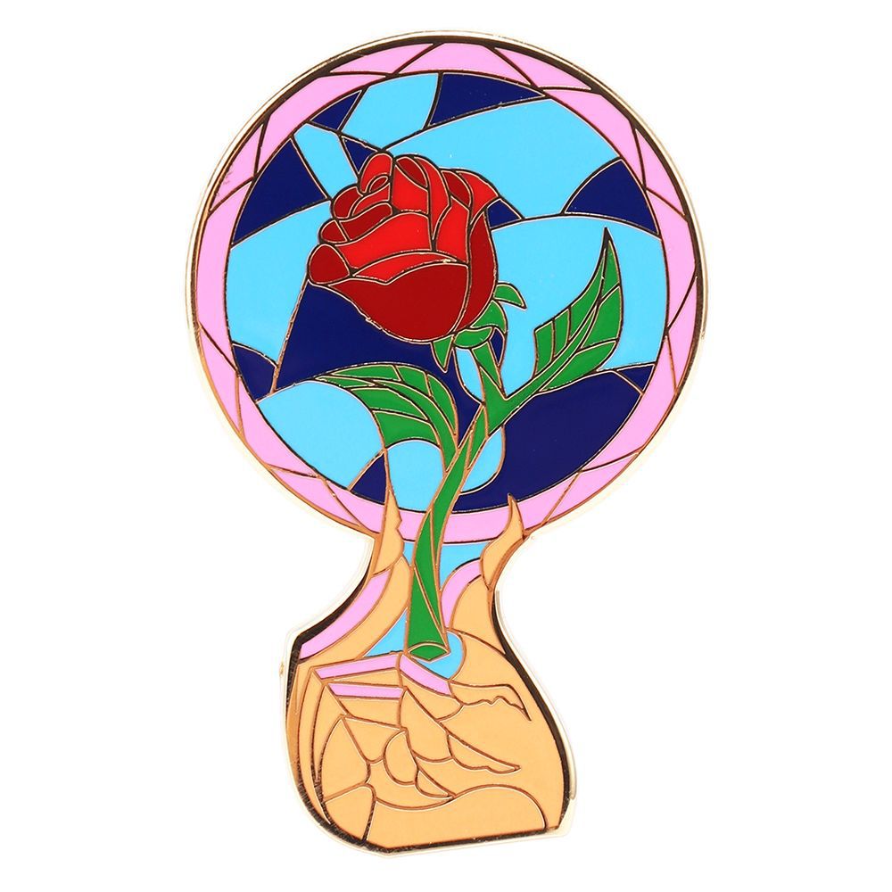 Rose Beauty and the Beast Pin