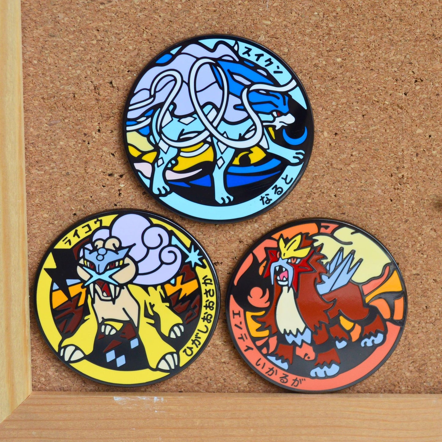 The Three Sacred Beasts Raikou Suicune Entei Pin