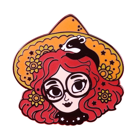 Harry Potter Hufflepuff Witch Pin