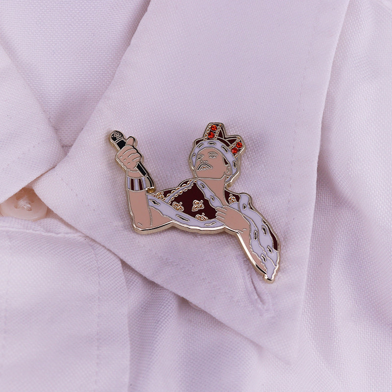 Freddie Mercury And Queen Rock Band Pin