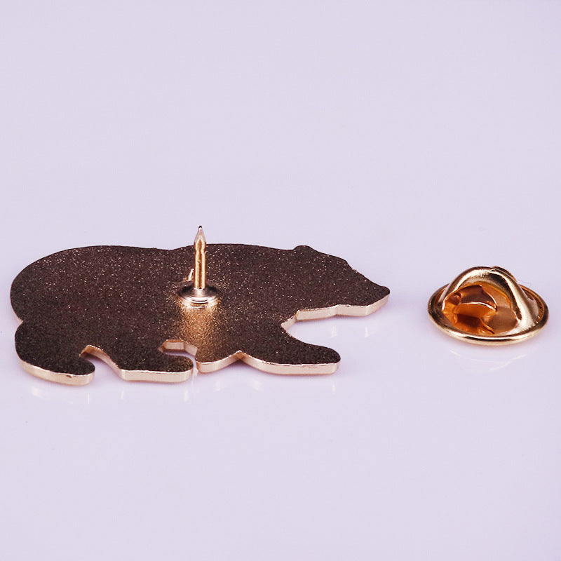 Nature Landscape Flower Bear Pin