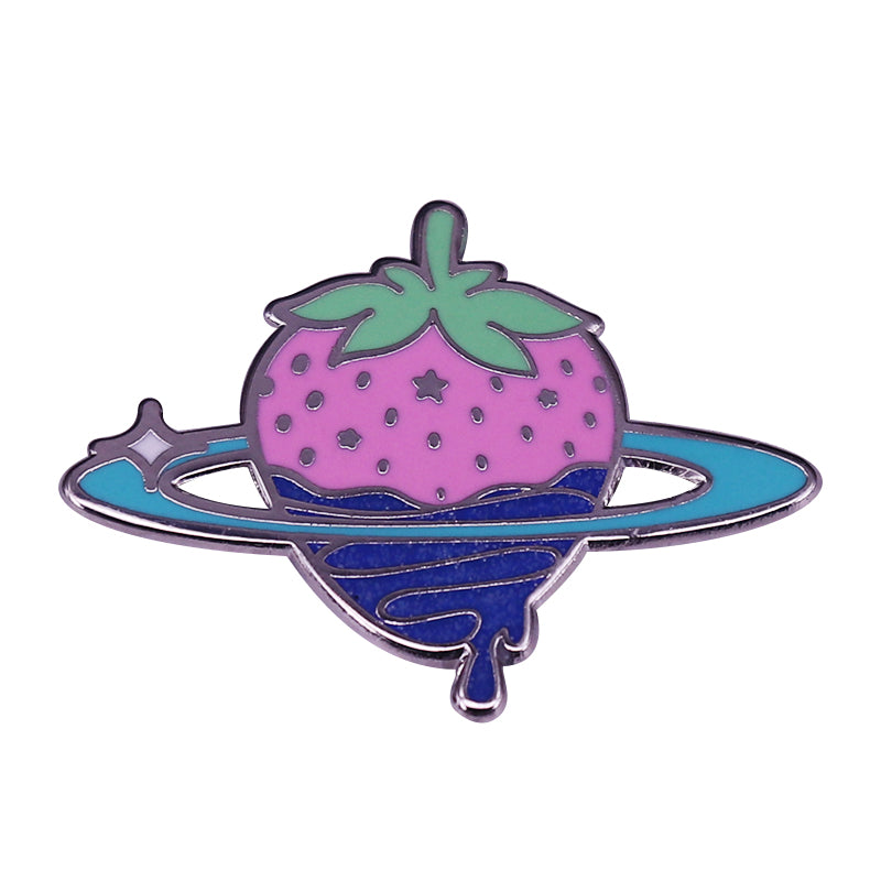 front view of Berry Full Of Stars Pin