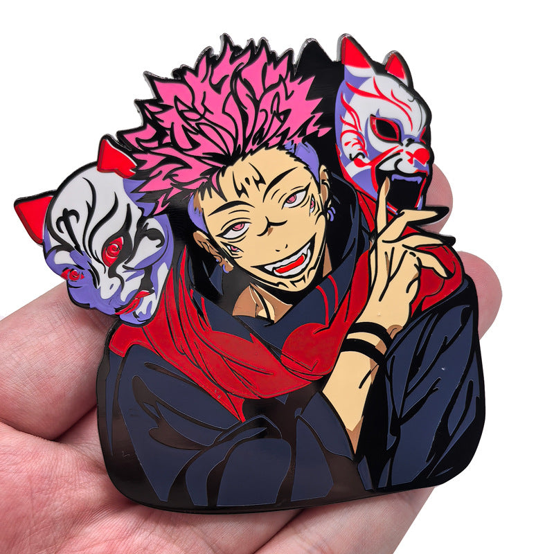 Jujutsu Kaisen Ryomen Sukuna Cartoon Pin