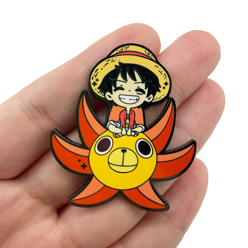 One Piece Luffy Zoro Pin