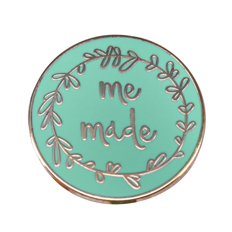 front view of Floral Art Sewing Craft Pin