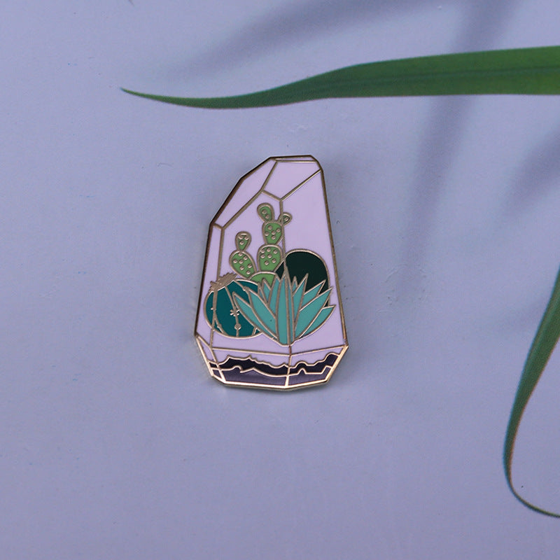 Cactus Succulent Plant Container Pin
