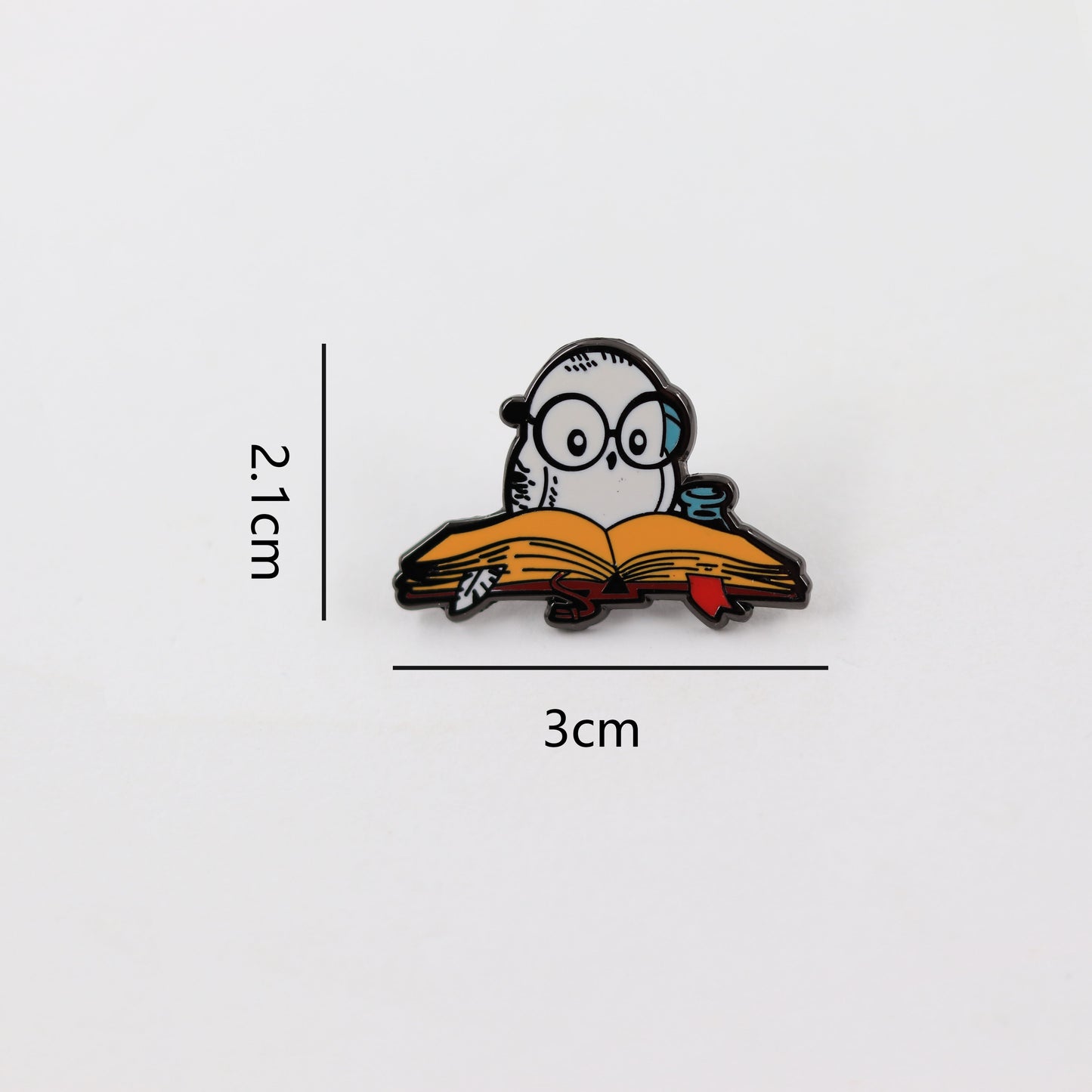 Owl Reading Pin