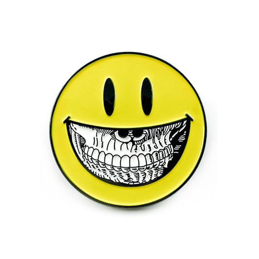 Evil Smile Cartoon Pin