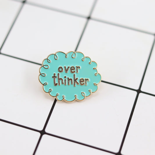 Overthinking Cloud, Thinking Scientist Outfit Pin