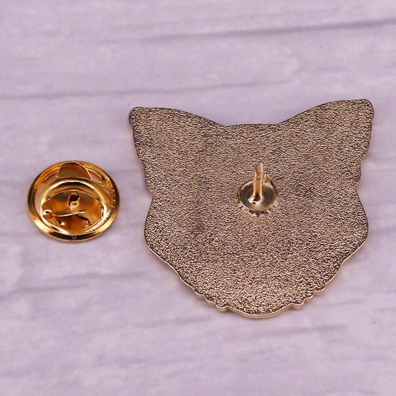 Mysterious Animal Black Cat Pin