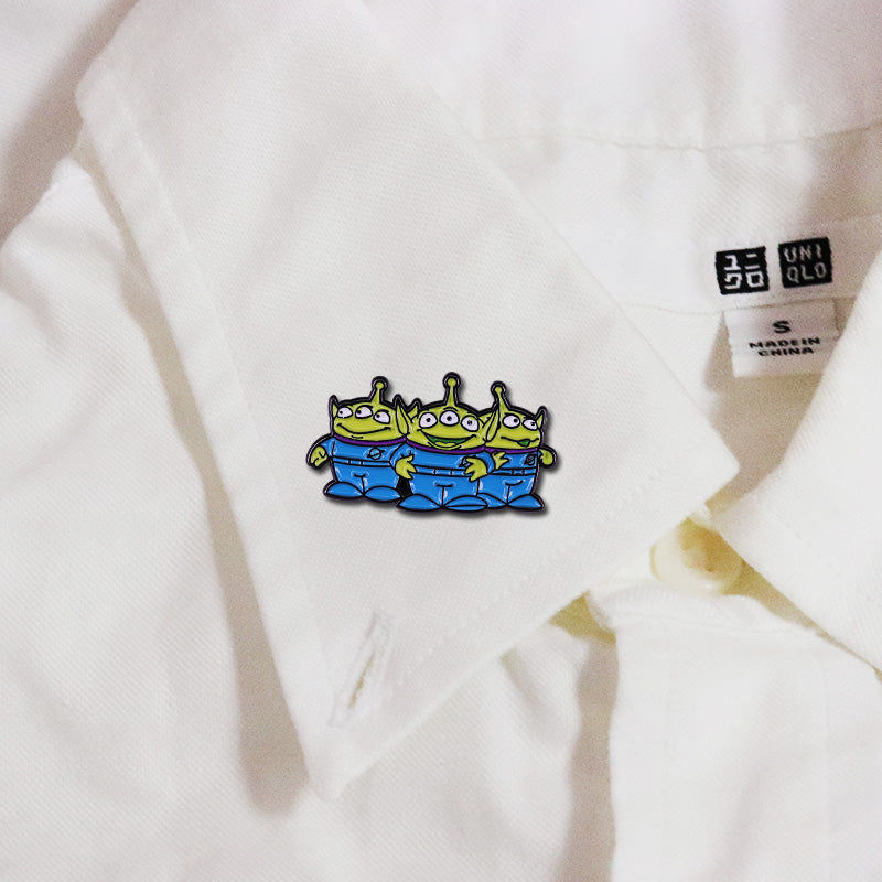 Space Alien Three-Eyed Boy Pin