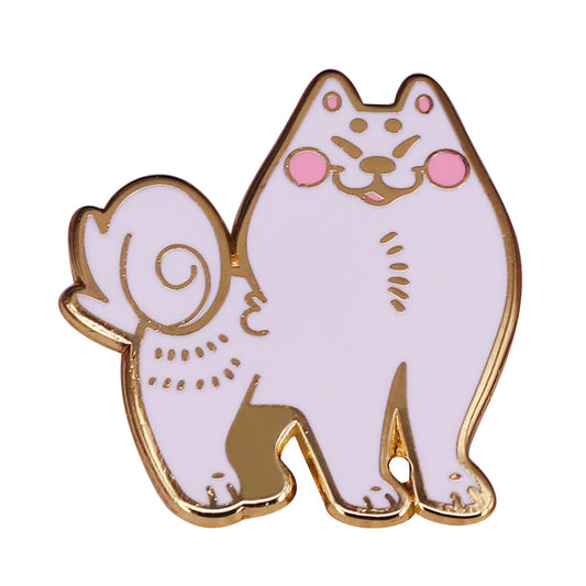 The White Dog Samoyed Pin