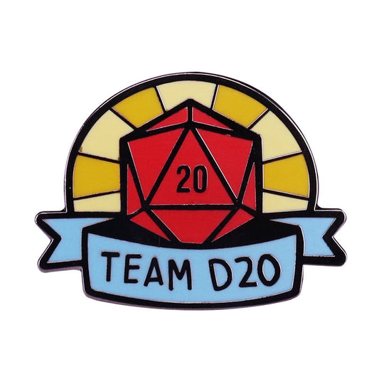 D20 Team Dice Pin