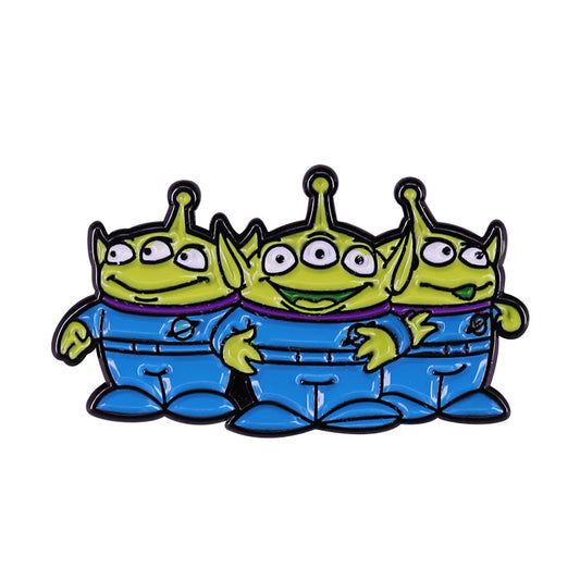 Space Alien Three-Eyed Boy Pin
