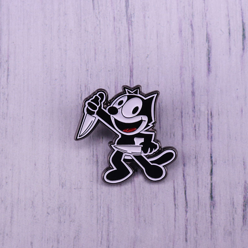 Felix The Cat And The Knife Pin