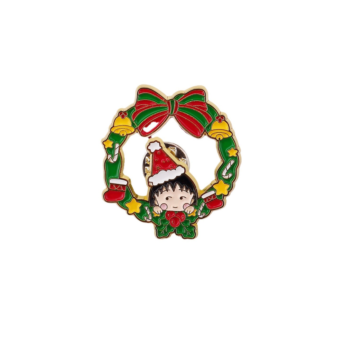 Chibi Maruko-chan Christmas Pin