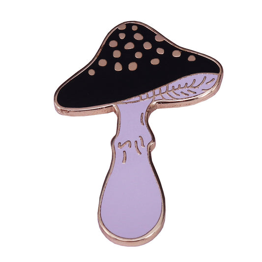 Black Mushroom Pin