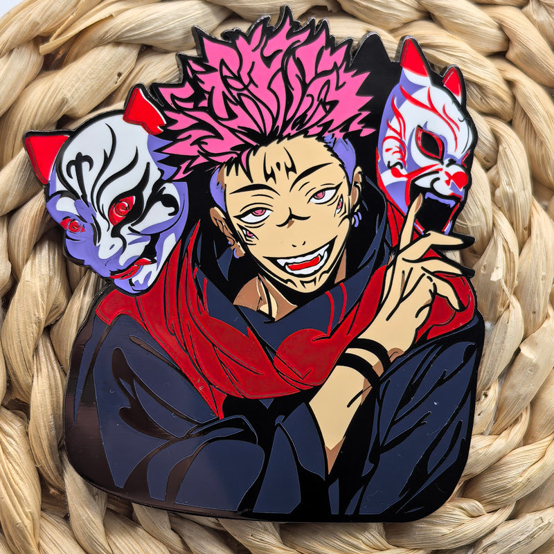 Jujutsu Kaisen Ryomen Sukuna Cartoon Pin