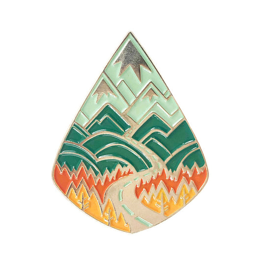 Mountain Scenery Tour Pin