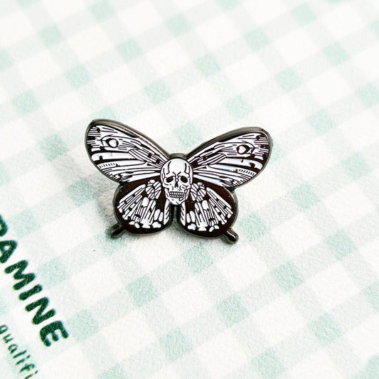 Death'S Head Hawkmoth Halloween Novelty High-End Dark Goth Pin