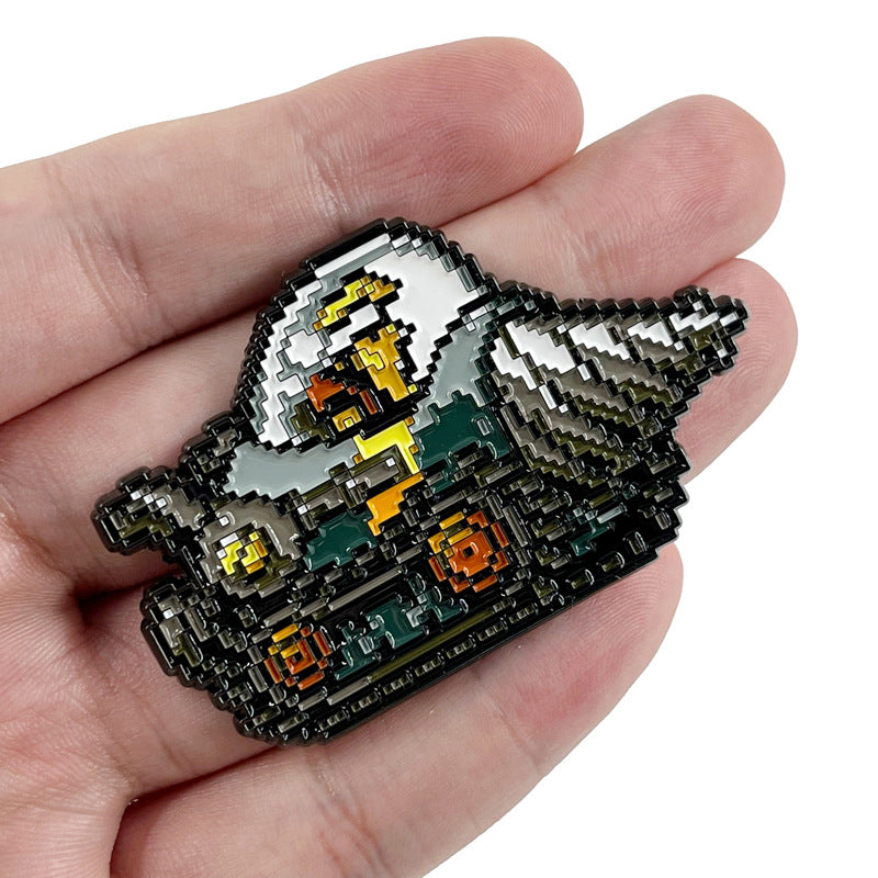 Metal Slug Marco Digging Machine Self-made Pixel Game Pin