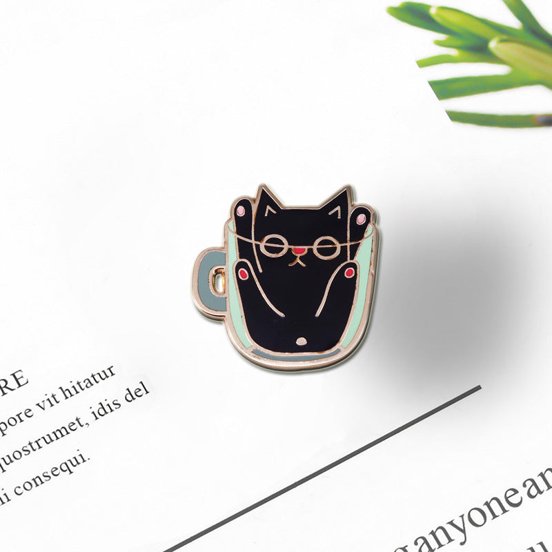 Teacup Cat Pin