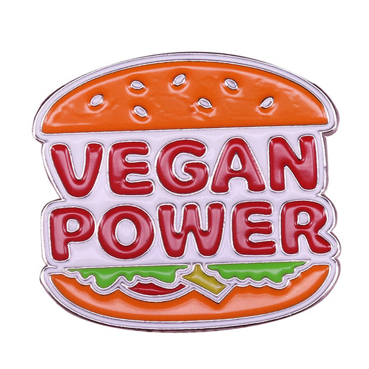 Veganpower Pin