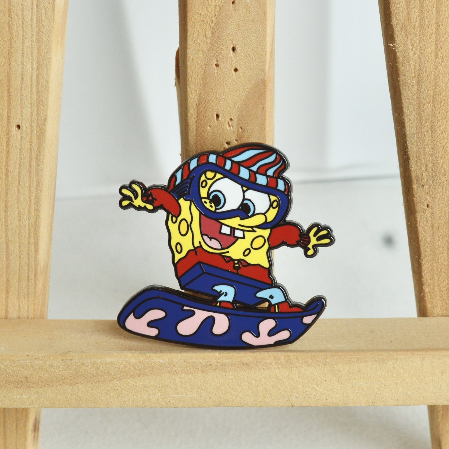SpongeBob Surfing Pin