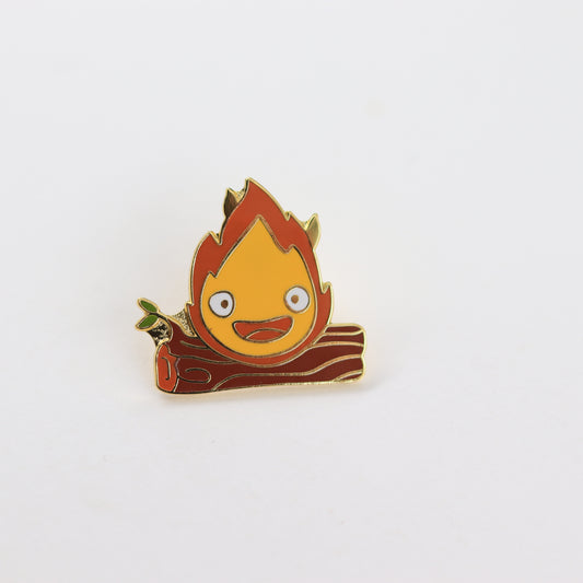 Stickman Little Flame Fire Demon Calcifer Pin