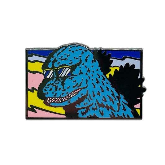 Godzilla with Sunglasses, European and American Pin