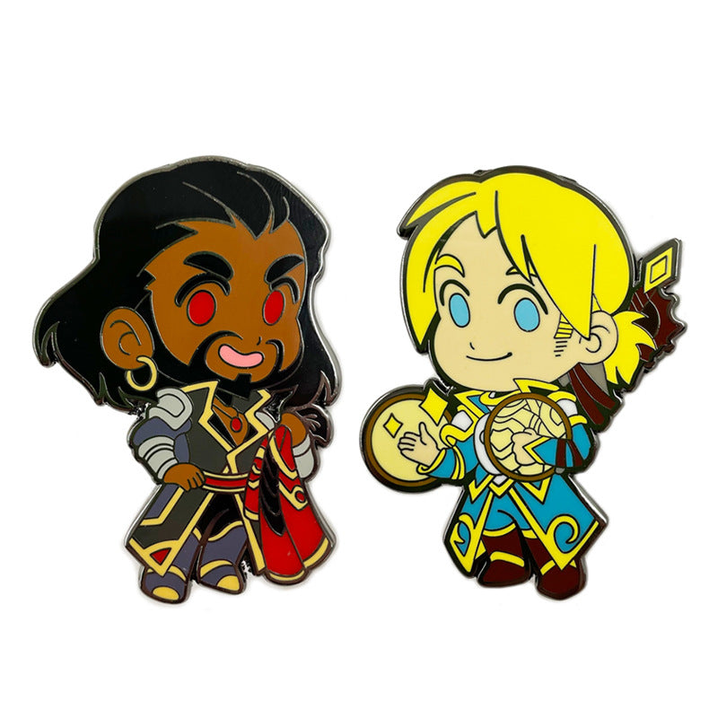 World of Warcraft: Wrathion and Anduin Game Black Dragon Prince Pin