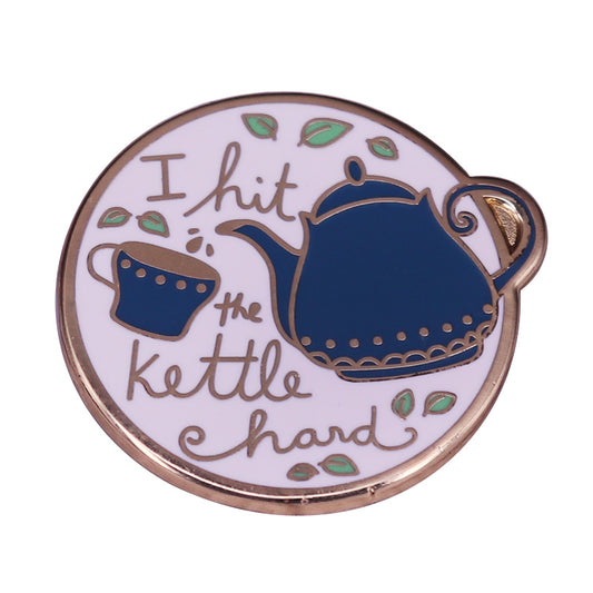 Beautiful Teapot Pattern Pin