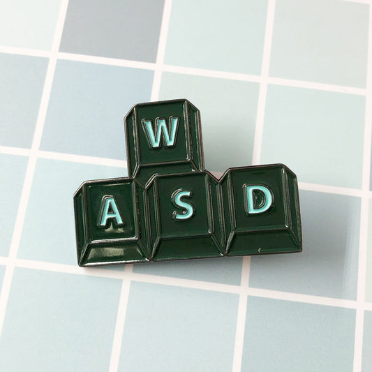 MOBA Gaming Keyboard WASD Keycaps Baked Paint Pin