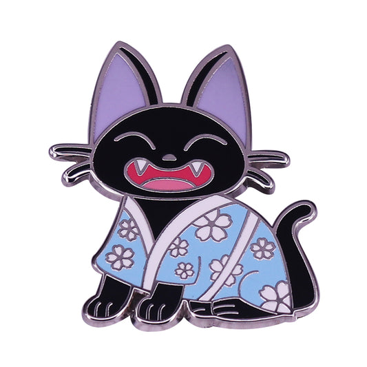 Blue Kimono Gigi Cat Pin