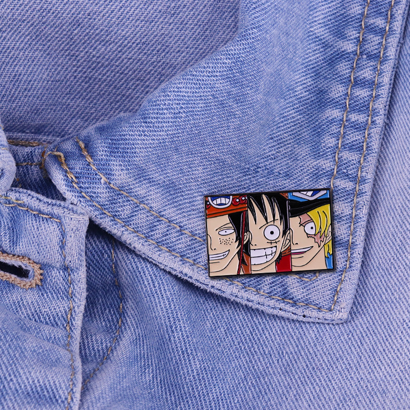 One Piece: Three Sworn Brothers Luffy, Sabo, And Ace Pin