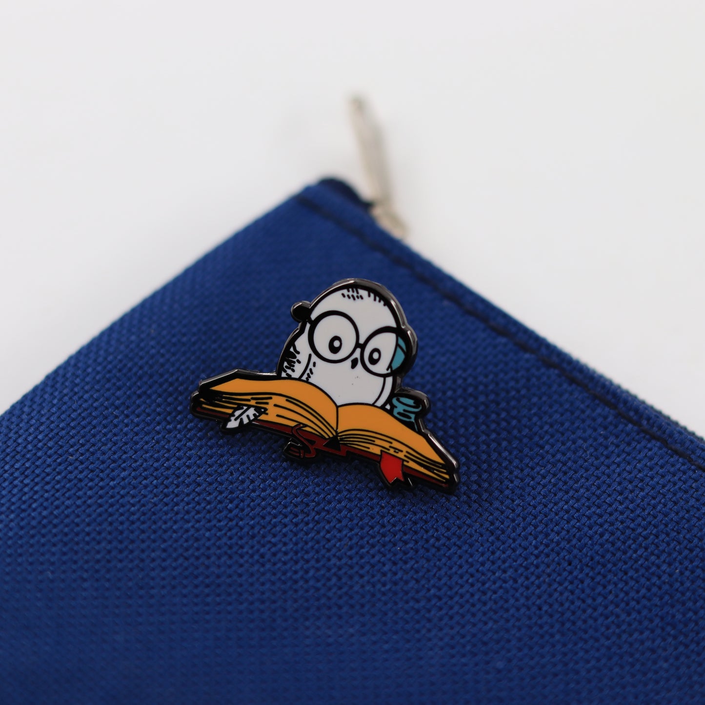 Owl Reading Pin