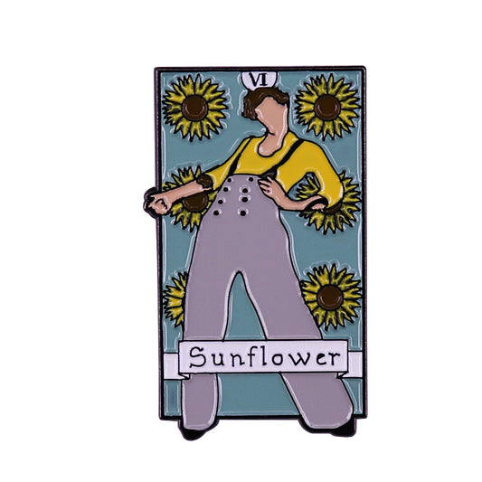 Harry Styles Sunflower Cover Pin