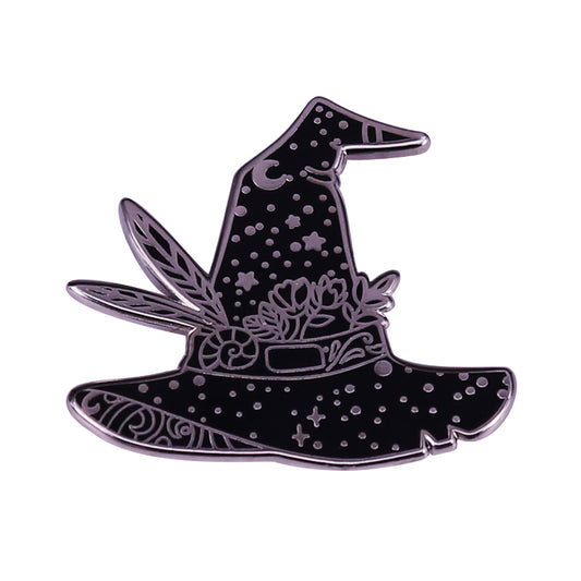 Witch Stars Moon Pin